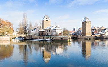 Strasbourg in winter, France